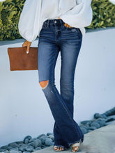 TECCULI Women's Straight-Leg Distressed Jeans With Pockets For Sports And Casual Wear