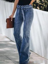 TECCULI Retro Wide-Leg Jeans For Women's Spring And Autumn 2025 New High-Waisted Straight-Leg Micro-Flared Long Pants