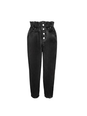 TECCULI RueChic Paperbag Waist Slant Pocket Sweatpants