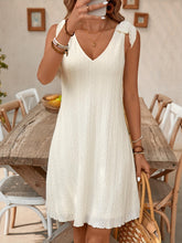 TECCULI New Elegant And Simple Casual Vacation Dress with Loose Shoulder Straps And a Bow Tie, Perfect for Shopping And Commuting.