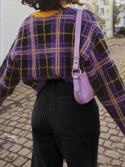 TECCULI EZwear Women's Solid Color Straight Loose Casual Pants For Daily Commute