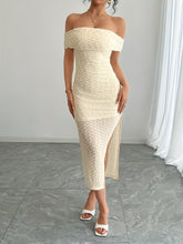 TECCULI Spring and Summer New Elegant Simple Temperament Banquet Party Small Dress Wedding Season Bridesmaid Dresses One Shoulder Muscle Feeling Fabric Side Slit Dresses, graduation dress