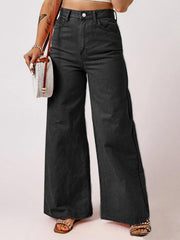 TECCULI EMERY ROSE Plus Size Women Medium Wash Casual Street Washed Denim Jeans