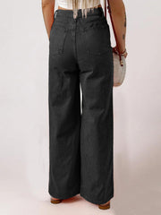 TECCULI EMERY ROSE Plus Size Women Medium Wash Casual Street Washed Denim Jeans