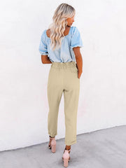 TECCULI Tall Women's Casual Washed Simple Solid Color Jeans