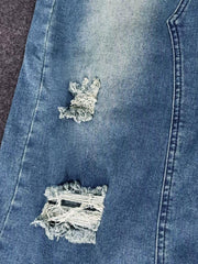 TECCULI NVFelix Women's Long Denim Skirt With Pockets, Split Hem