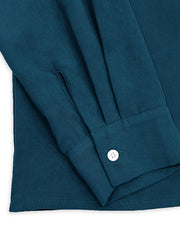 TECCULI RosyDaze Solid Notched Neck Shirt,Long Sleeve Tops