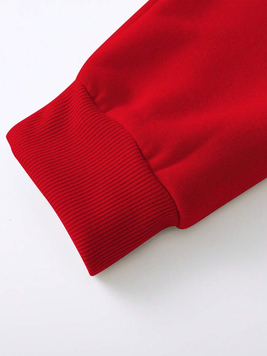 Sudadera minimalista con estampado de palmas y cuello redondo de manga larga para hombre Manfinity LEGND, ideal para uso diario informal.