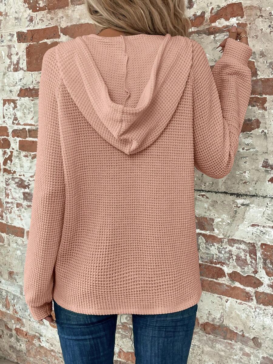 Sudadera informal con capucha y manga larga de color liso para mujer de Emery Rose. Ideal para graduaciones y regreso a clases.