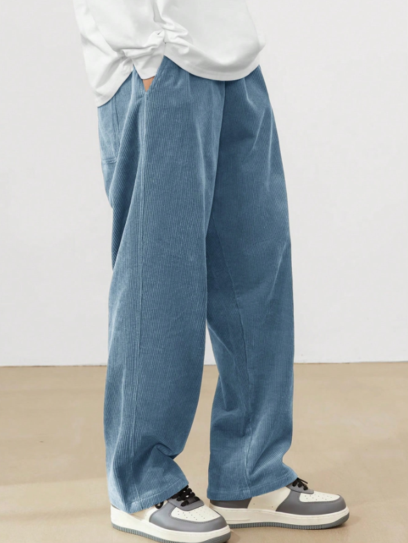 Pantalones casuales de uso diario TECCULI Manfinity Hypemode Manfinity Streetrush para hombre, de color liso, para la calle, regalos para novios, para la vuelta al cole.