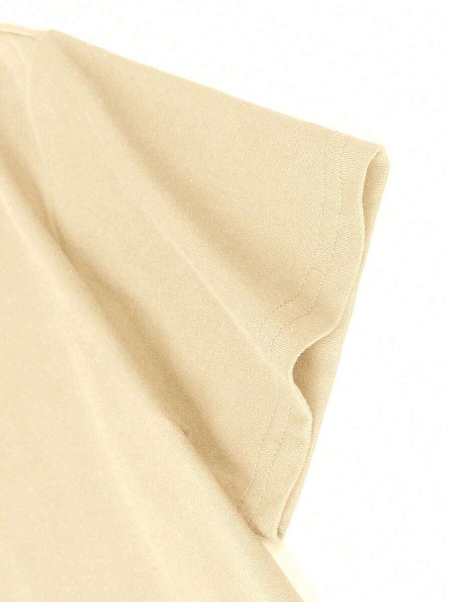 Camiseta de verano de manga corta con cuello redondo y estampado divertido para niños preadolescentes