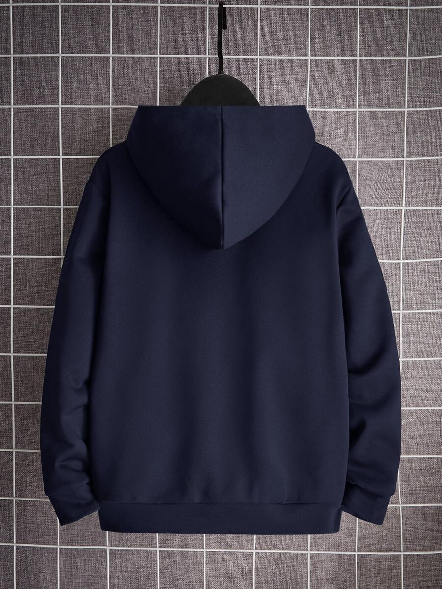 Sudadera con capucha y hombros caídos con estampado de gamepad para niño preadolescente