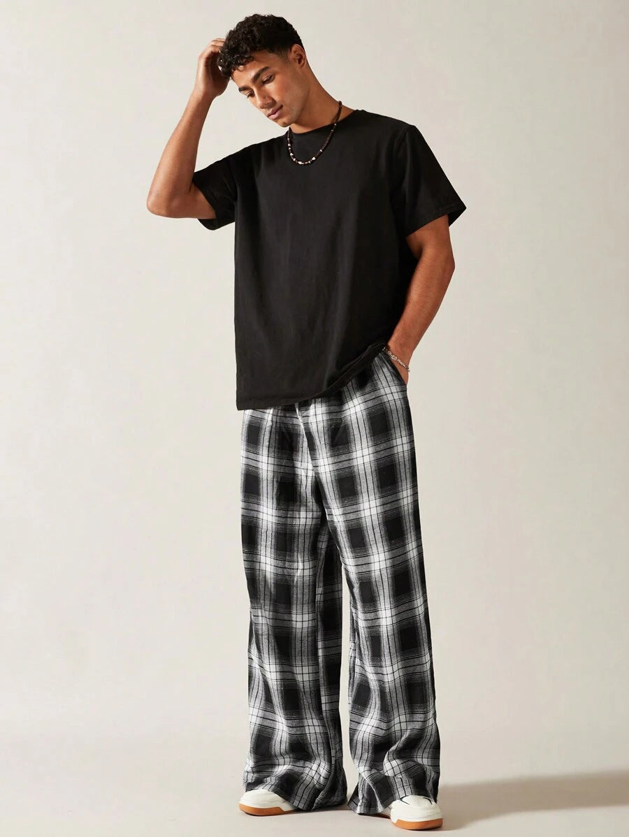Pantalones tejidos para hombre SWAVVY, moda minimalista, adecuados para verano y escuela.
