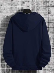 Sudadera térmica con capucha y cordón ajustable con bolsillo tipo canguro y estampado de oso Manfinity Dauomo para hombre