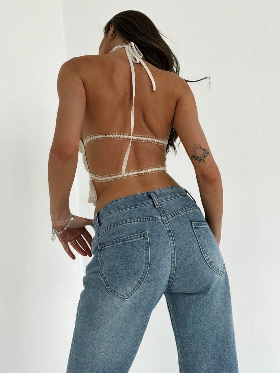 Camisola corta Aloruh para mujer con tirantes ajustables, fruncida, en capas, semitransparente, ideal para citas románticas, ideal para conciertos.