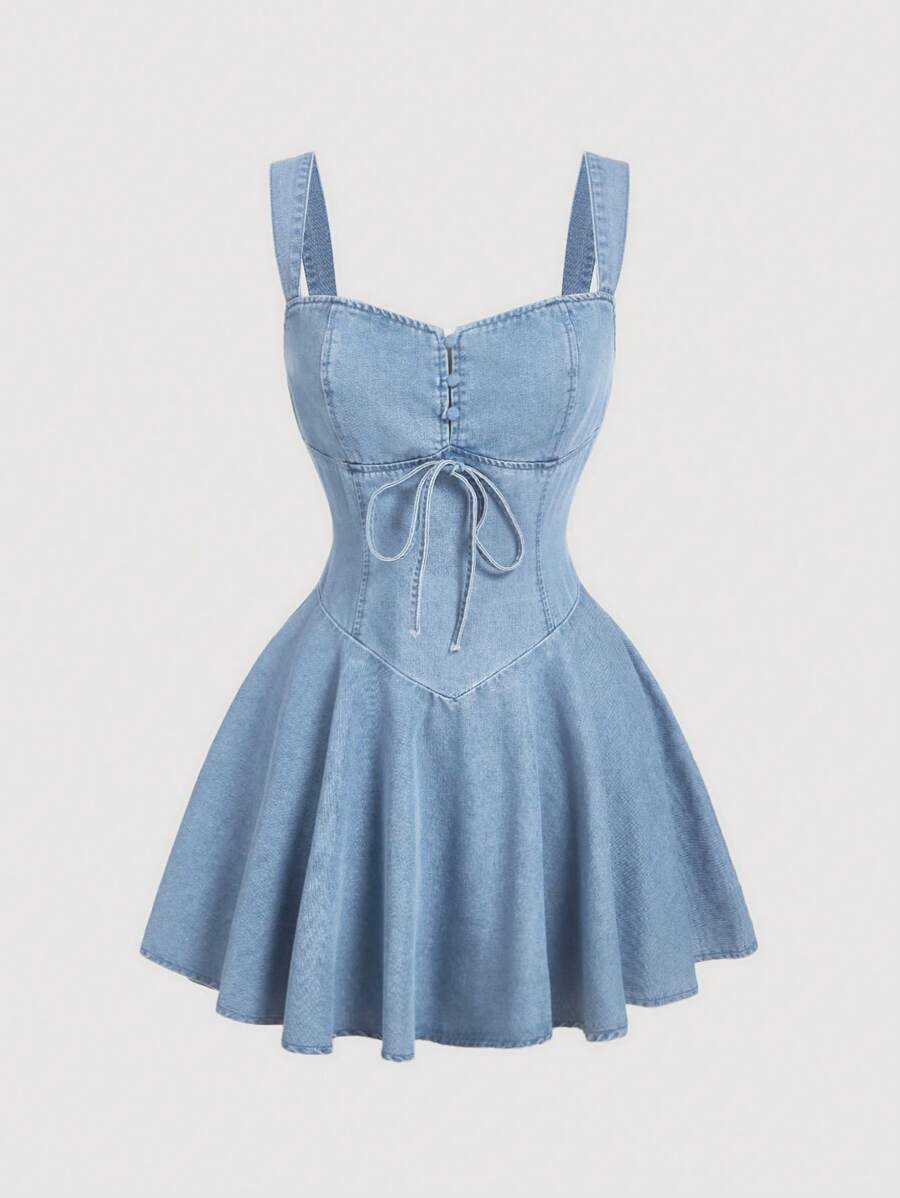Women Denim Mini Dress Casual Fitted Sleeveless Blue, Summer Outfits For Women, Summer Dresses For Women, Spring Outfits For Women, Vacation Outfits Women, Sun Dresses For Women, Vacation Outfits Wom