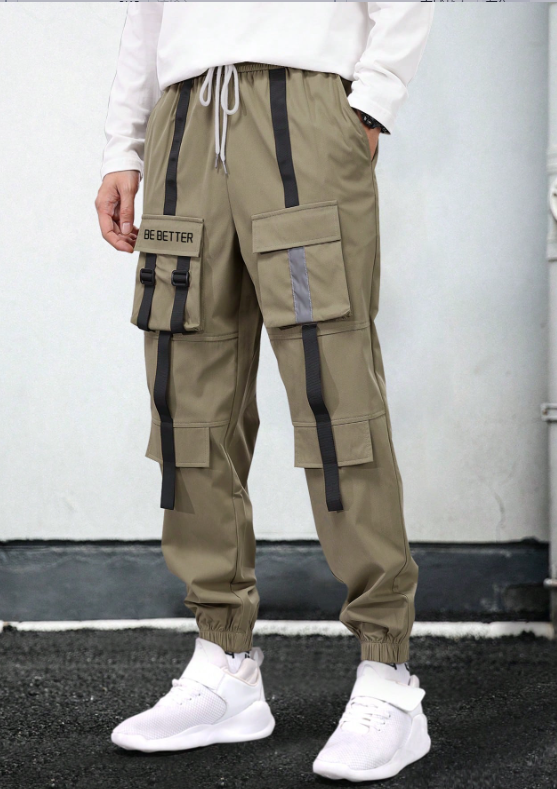 Pantalones deportivos TECCULI para hombre, elegantes, lisos y con bolsillos, ropa informal y transpirable para paseos por la ciudad, actividades al aire libre y calle.