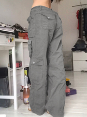 Pantalones tácticos casuales TECCULI para mujer, de pierna recta, para escalada de montaña, para primavera y verano, nuevos pantalones largos de trabajo.