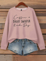 Sudadera con capucha y cuello redondo con estampado de letras para mujer de EMERY ROSE, camisetas de manga larga para graduación, regreso a clases, trajes de maestra para mujer, regreso a clases.