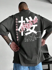 Camiseta de manga corta holgada con estampado de moda para hombre. Diseño exquisito. Imprescindible para el verano. Fácil de combinar, muestra tu estilo.