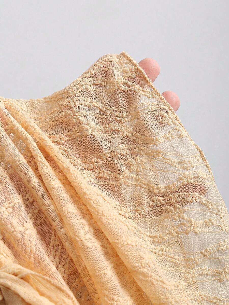 Sweetra - Top corto de verano para mujer con cuello halter y lazo frontal liso, estilo Y2K