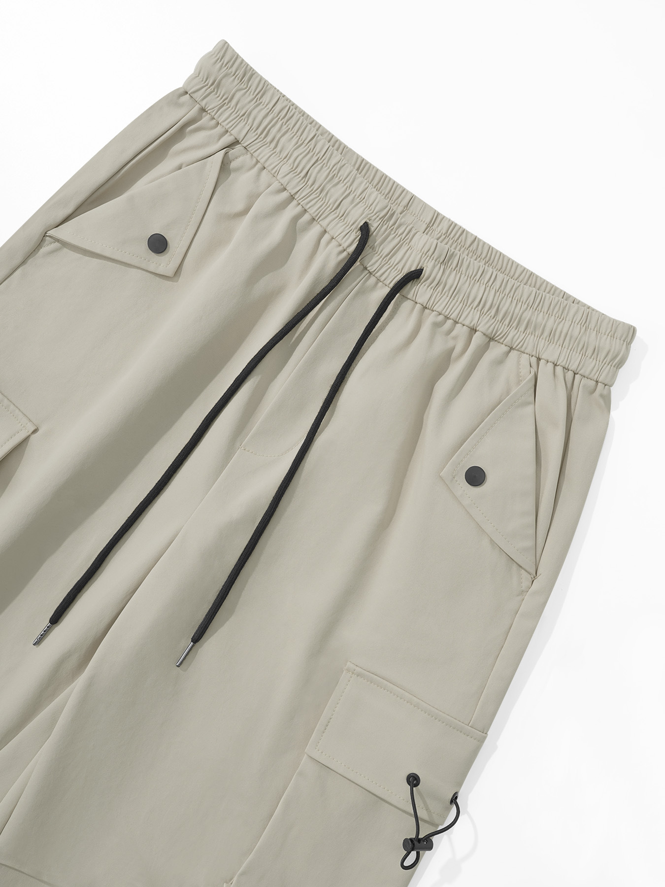 Pantalones cargo TECCULI Manfinity EMRG para hombre, con bolsillo de solapa y cordón ajustable en la cintura, holgados, largos y lisos, para salir y volver al cole.