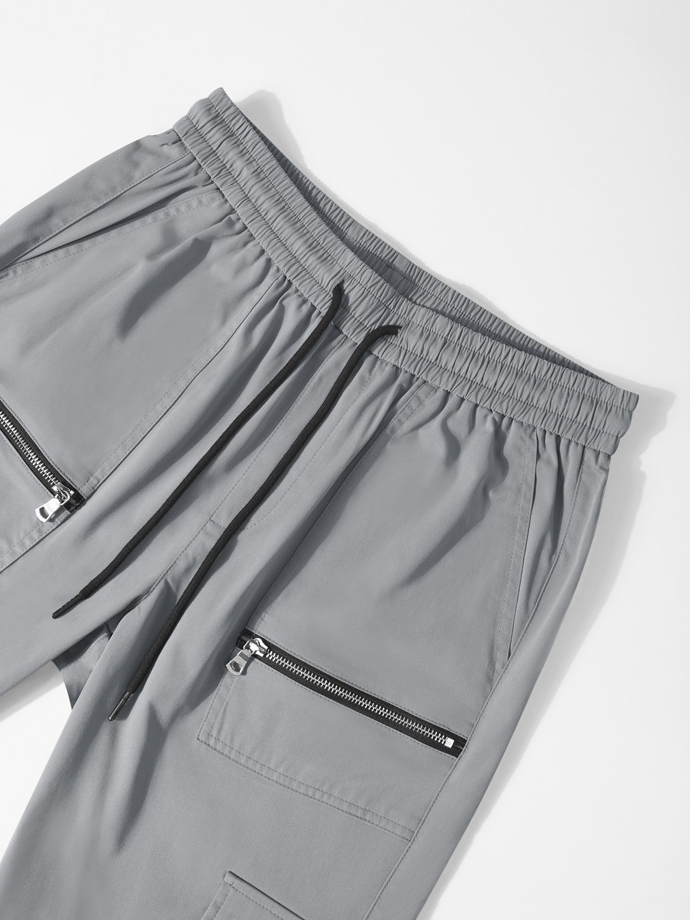 Pantalones cargo holgados TECCULI Manfinity Hypemode para hombre con bolsillos de solapa, cintura con cordón y bolsillos laterales, ideal para la vuelta al cole.