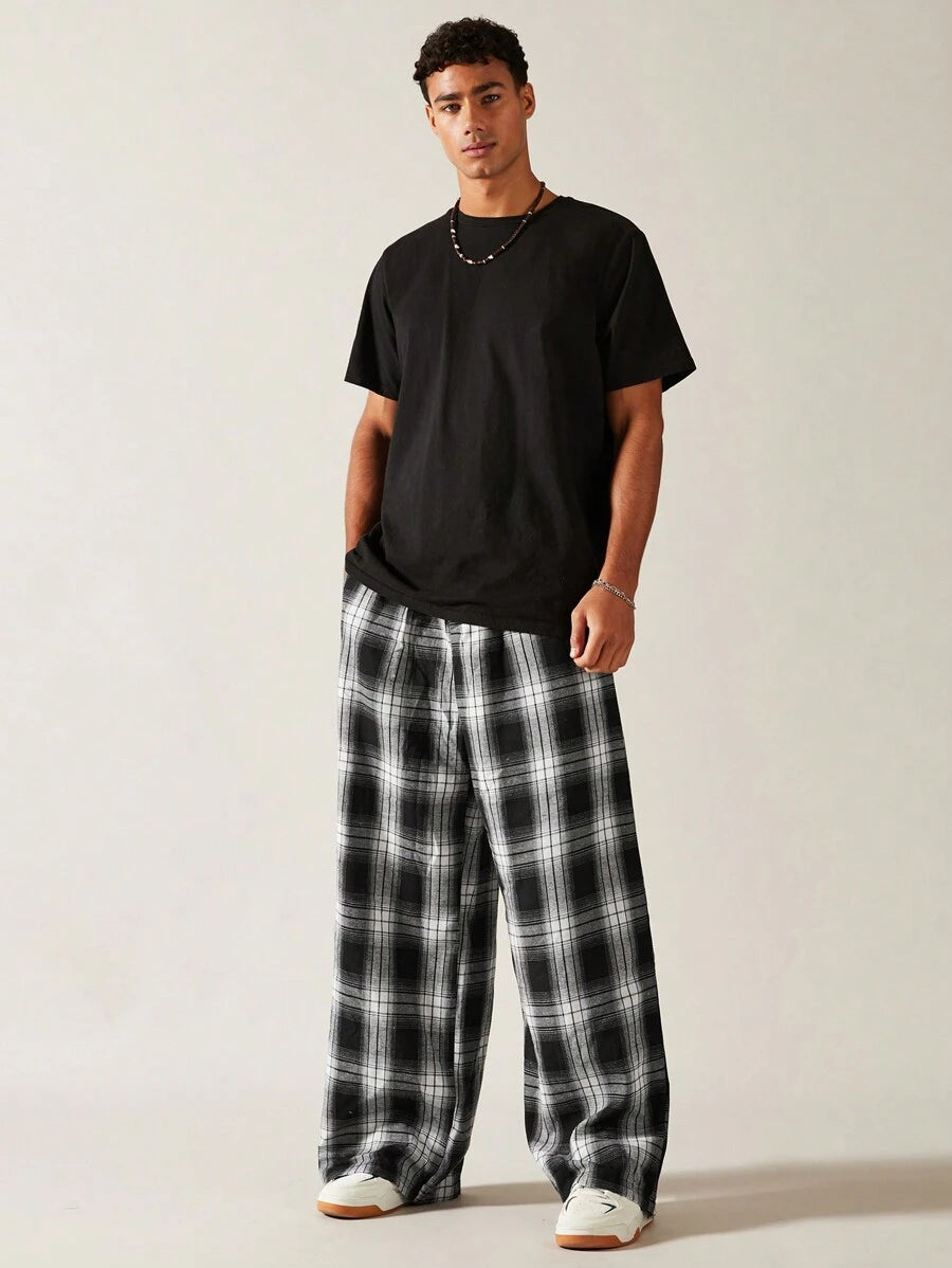 Pantalones tejidos para hombre SWAVVY, moda minimalista, adecuados para verano y escuela.