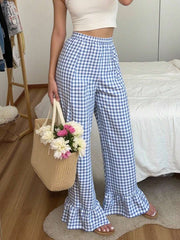 Pantalones casuales sencillos de moda para uso diario para mujer de INAWLY