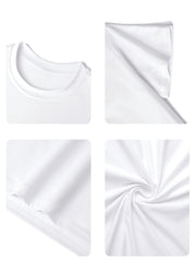 Camiseta informal de manga corta con cuello redondo y estampado divertido para niñas preadolescentes, top de verano