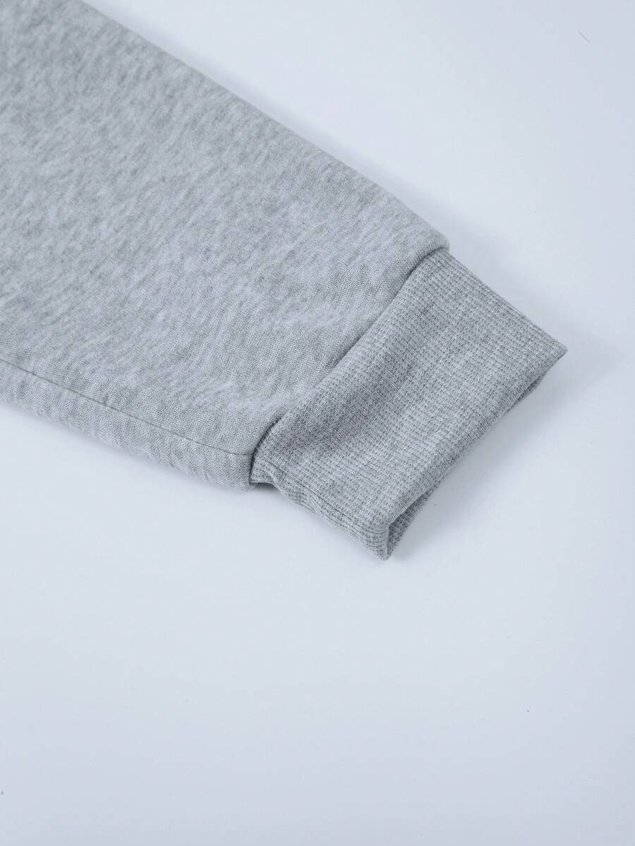 Sudadera con capucha con estampado sencillo Manfinity Dauomo para hombre
