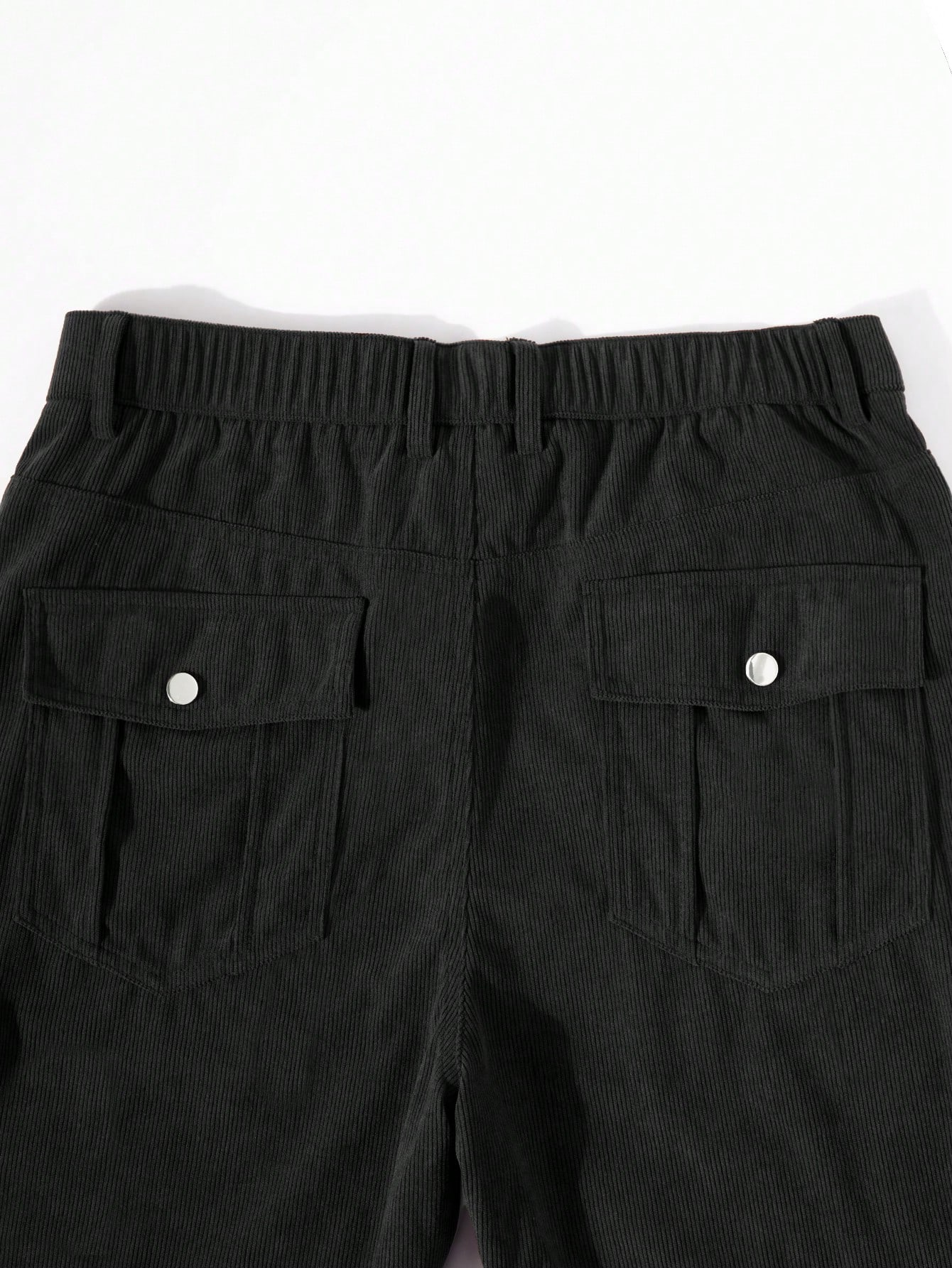 TECCULI Men'S Fashion Solid Color Mid Waist Regular Fit Street Style Non-Stretch Pants, Adjustable Zipper Cuff, Multiple Pockets, Deconstructed Stitching, Metal Accessories, Slim Fit, for Outdoor Camping, Hiking, Skateboarding, Daily W
