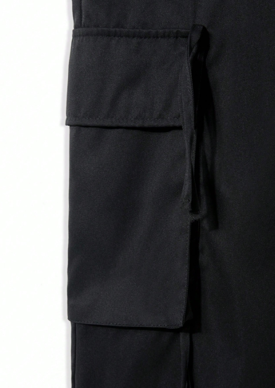 Pantalones cargo estilo vintage TECCULI para hombre: ropa deportiva informal de verano, material de poliéster, lavable a máquina, diseño multibolsillos, elásticos para hombre.
