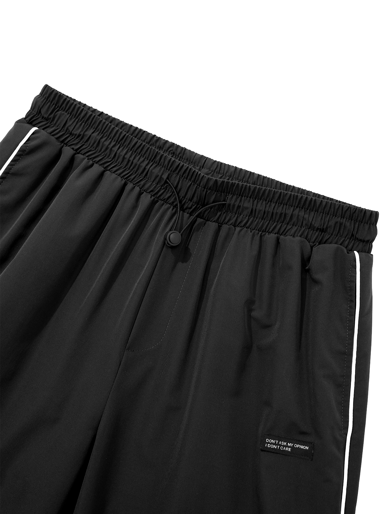 TECCULI Men's Letter Patchwork Side Stripe Drawstring Waist Pants, Casual Loose Pocket Trousers for Daily Wear, Fashion Men's Bottoms for All Seasons, Mens Pants, Casuals Pants, Menswear Oversized Baggy Activewear Sportswear Athletic Be