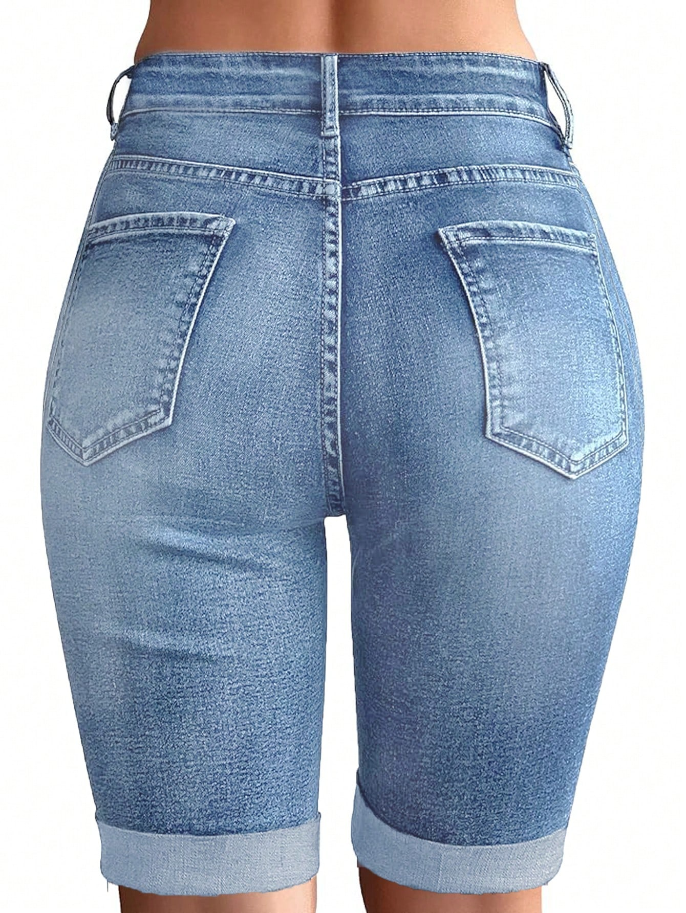 Pantalones cortos de ciclismo ajustados y elásticos lavados TECCULI