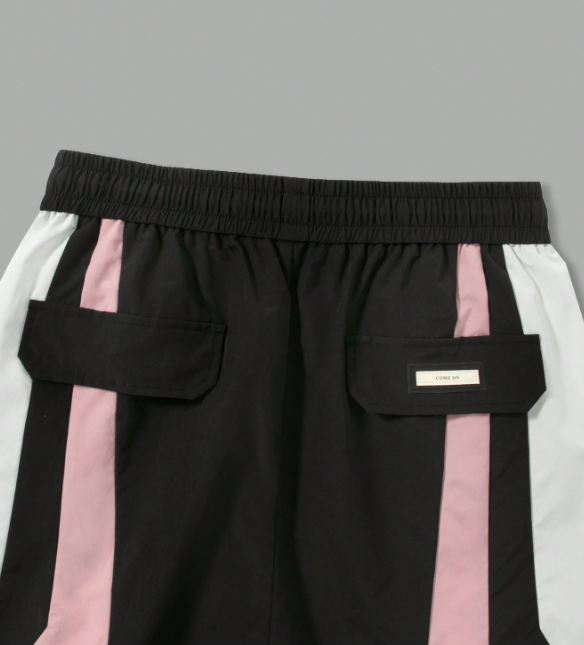 Pantalones cortos deportivos TECCULI con estampado de patchwork y cordón ajustable para hombre, informales, transpirables y de secado rápido para verano, para uso diario.