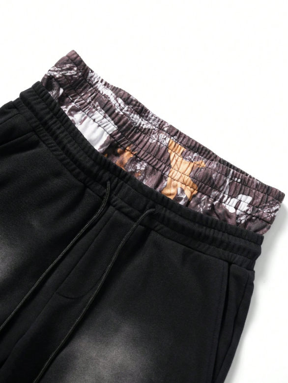 TECCULI - Pantalones cortos vaqueros para hombre, estilo retro, informal, versátil, estilo americano, de verano, de sección fina, lavados, estilo urbano, para hombre