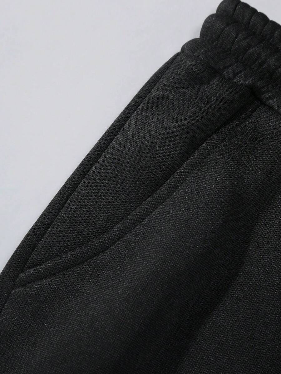 Pantalones deportivos Manfinity Streetrush para hombre, estilo urbano juvenil, con bordado 3D de corazón creativo y telaraña rosa. Diseño de bordado gráfico extragrande.