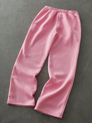 Pantalones deportivos Manfinity Streetrush para hombre, estilo urbano juvenil, con bordado 3D de corazón creativo y telaraña rosa. Diseño de bordado gráfico extragrande.