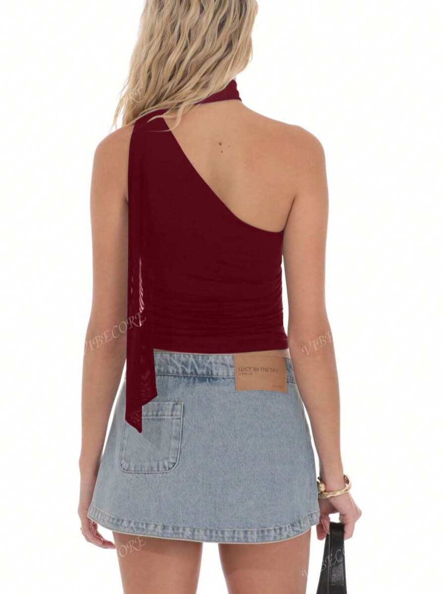 Top corto ajustado con estampado de leopardo para mujer, ropa de calle sexy, para primavera y verano, para fiestas y vacaciones