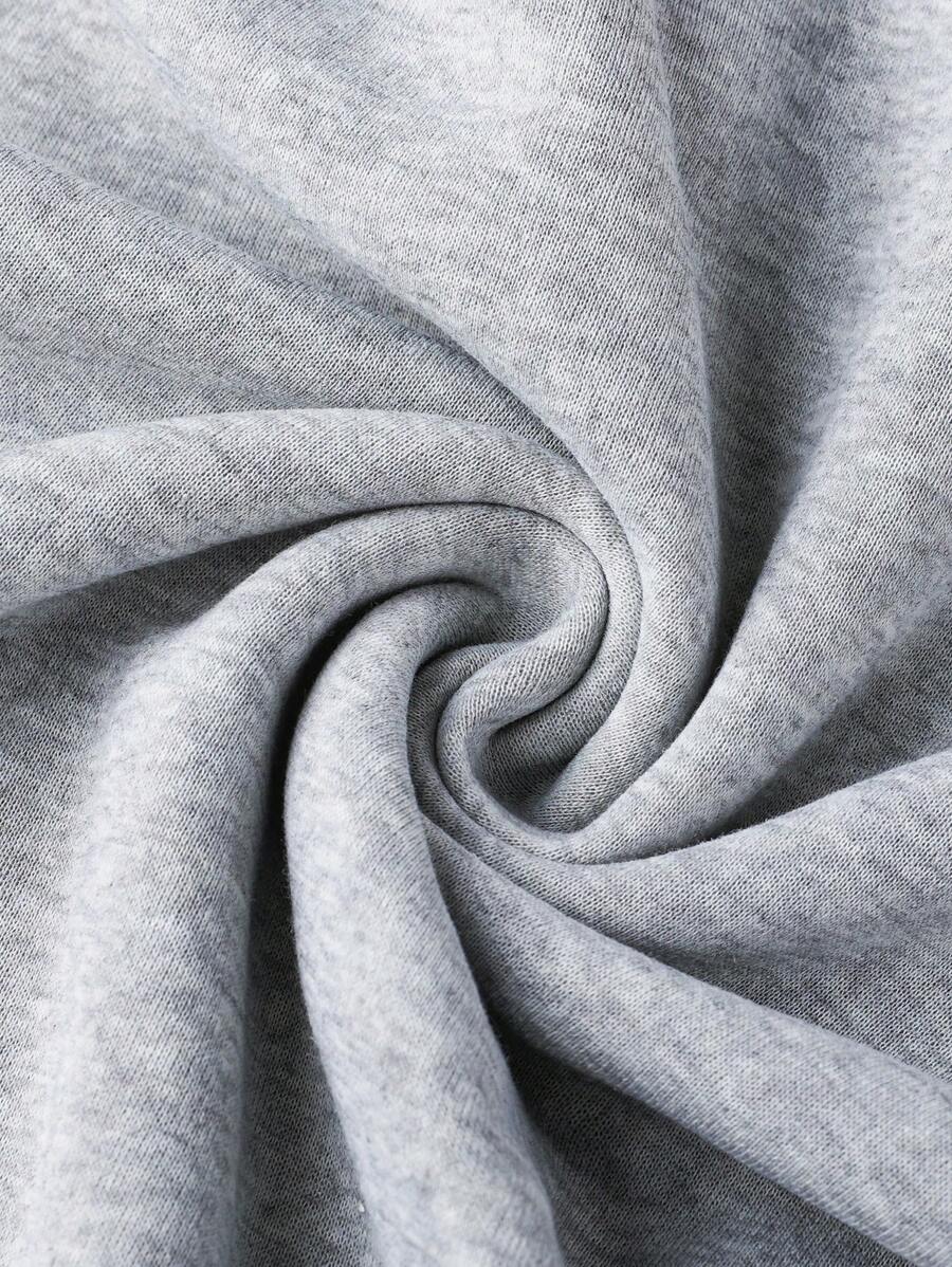 Sudadera informal con capucha para niño preadolescente con estampado de cocoteros, forro térmico grueso para otoño e invierno, ideal para niños activos.