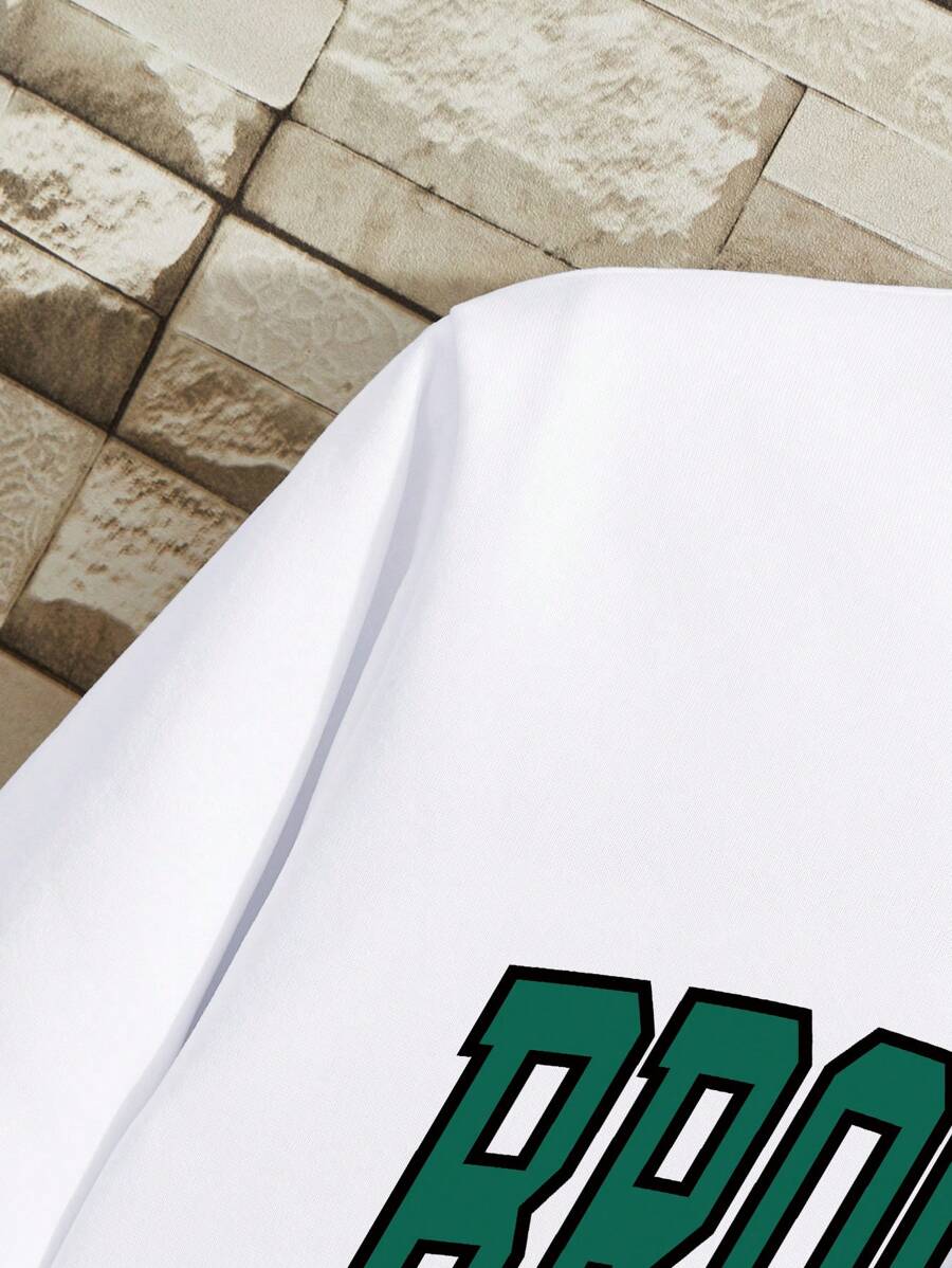 Sudadera térmica con forro y estampado de letras para hombre Manfinity Dauomo