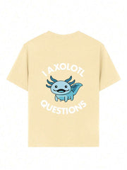 Camiseta informal de manga corta con cuello redondo y estampado divertido para niños preadolescentes, verano