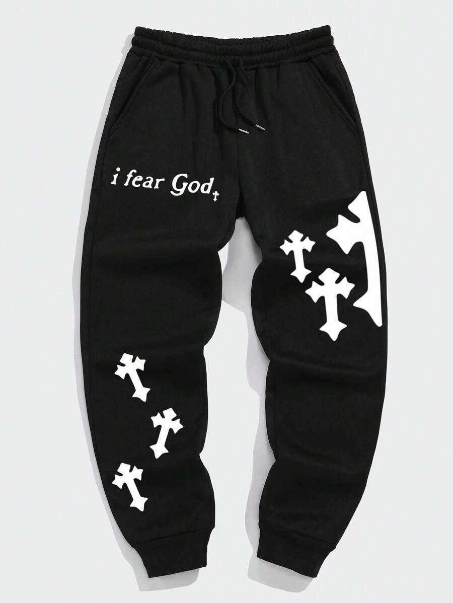 Pantalones casuales con cordón y estampados para hombre, ideales para fiestas
