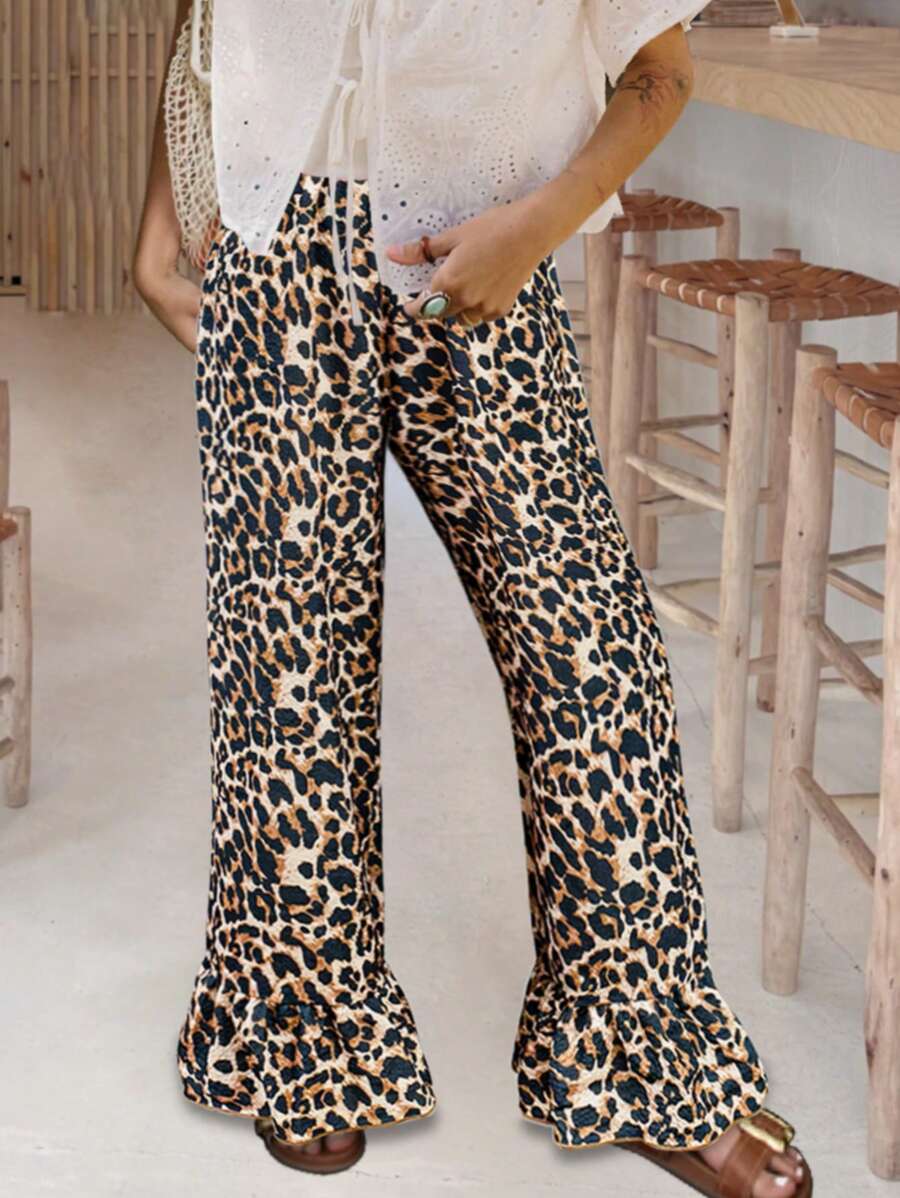 Pantalones casuales sencillos de moda para uso diario para mujer de INAWLY