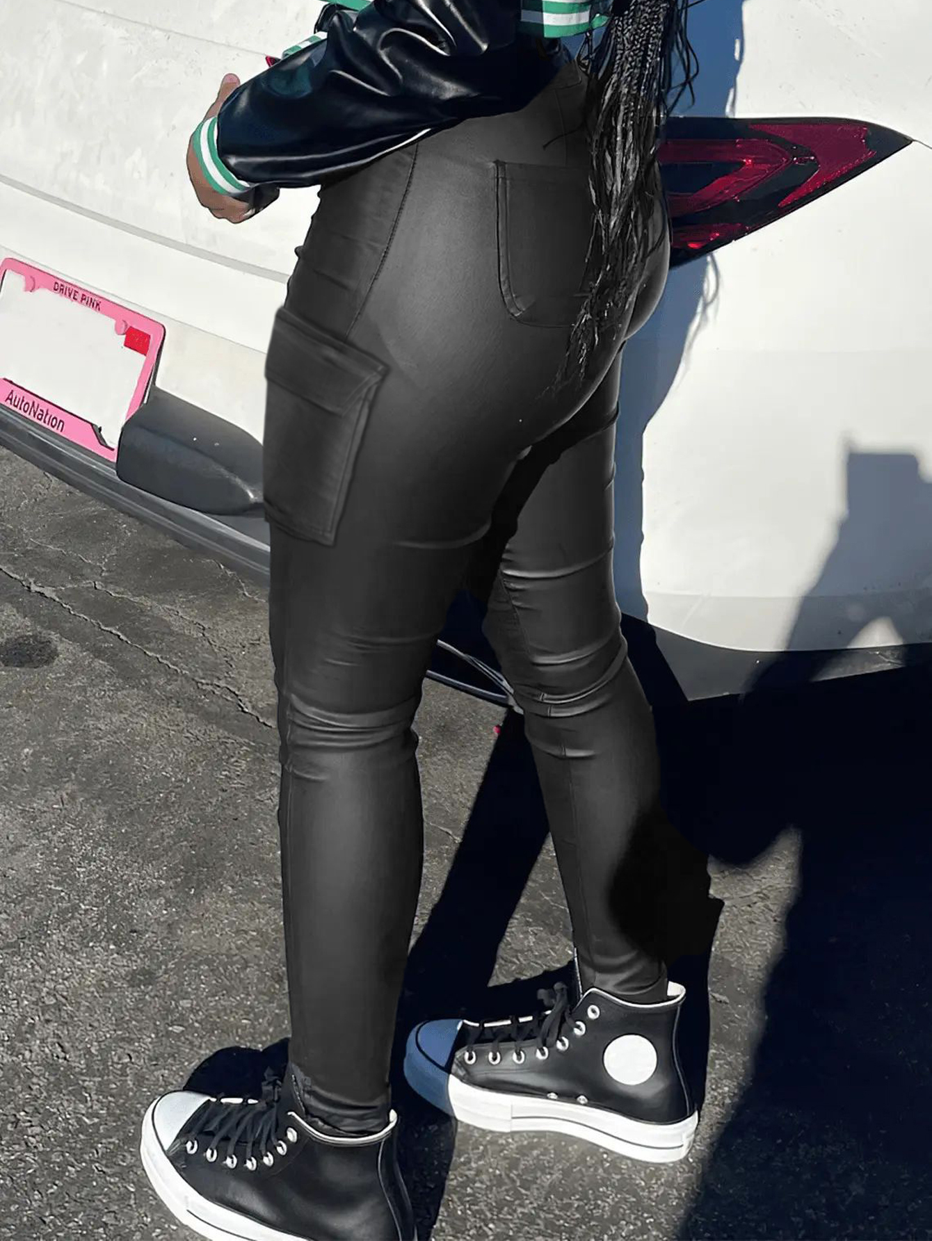 Pantalones cortos ajustados con revestimiento estilo streetwear Y2K de TECCULI