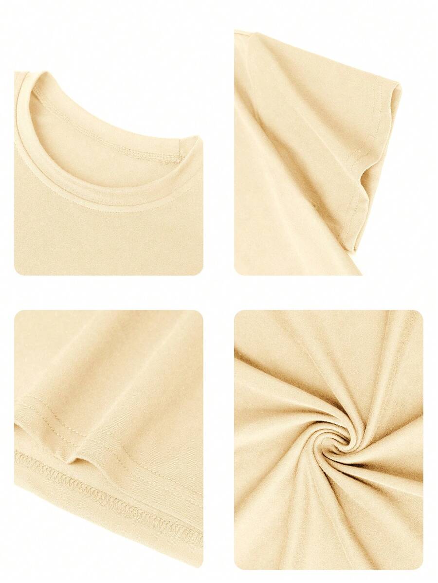 Camiseta de manga corta con estampado de palmera y cara sonriente para niño preadolescente, ideal para jugar en la playa.