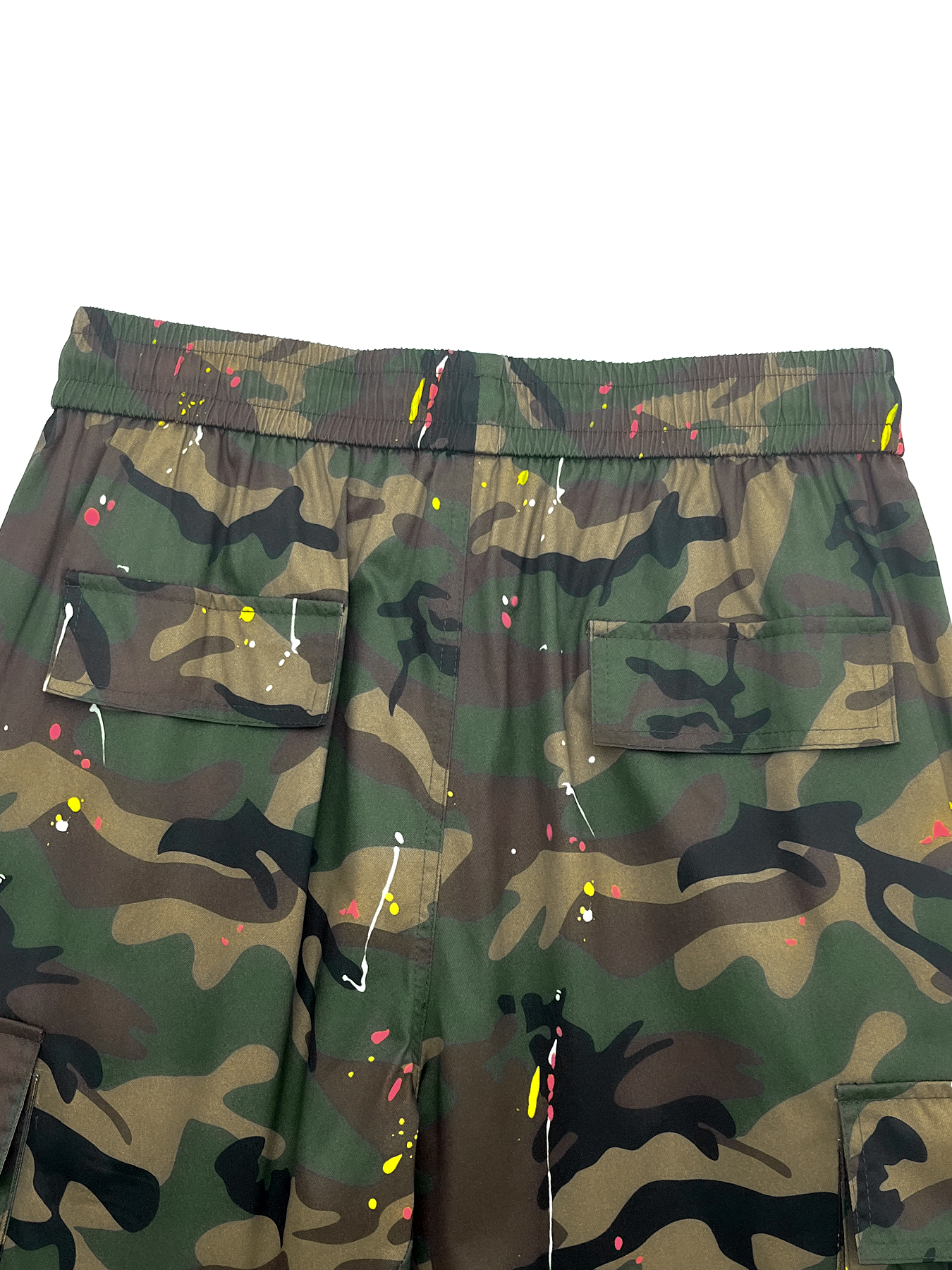 TECCULI - Mono acampanado con múltiples bolsillos, estampado de camuflaje, estilo neutro versátil, para las cuatro estaciones, holgado, informal, recto, para hombre, nuevos productos