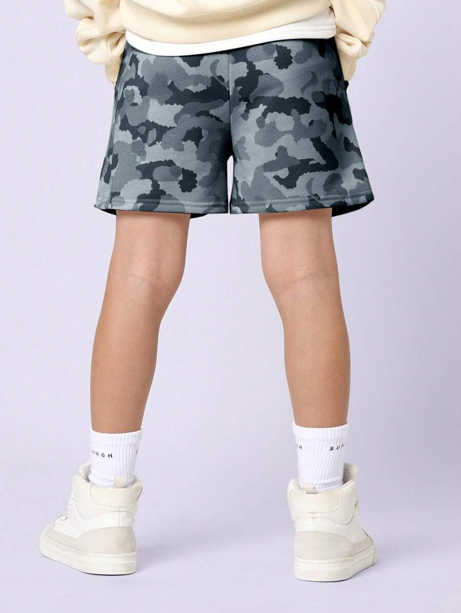 Pantalones cortos deportivos de camuflaje SUMWON con cintura elástica, cómodos para entrenar, correr y verano, ropa deportiva de alto rendimiento para jóvenes.