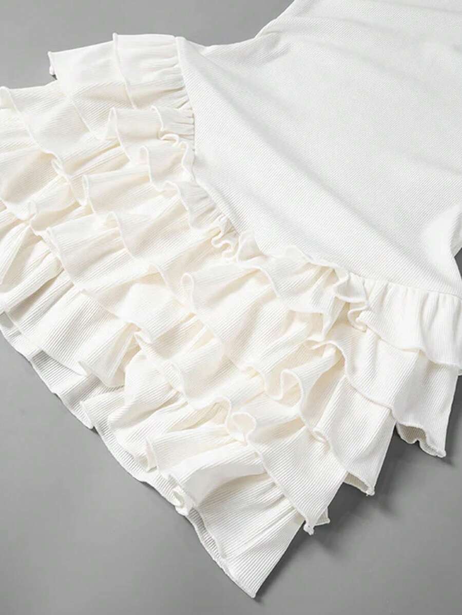 Vestido estilo ballet con cuello halter y pliegues estilo pastel para mujer de INAWLY